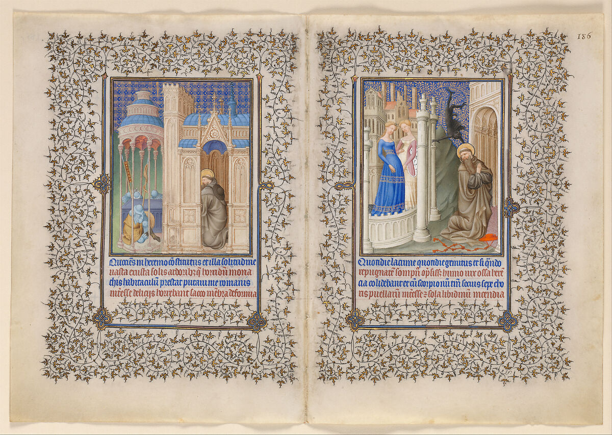 The Belles Heures of Jean de France, duc de Berry, The Limbourg Brothers (Franco-Netherlandish, active France, by 1399–1416), Tempera, gold, and ink on vellum, French
