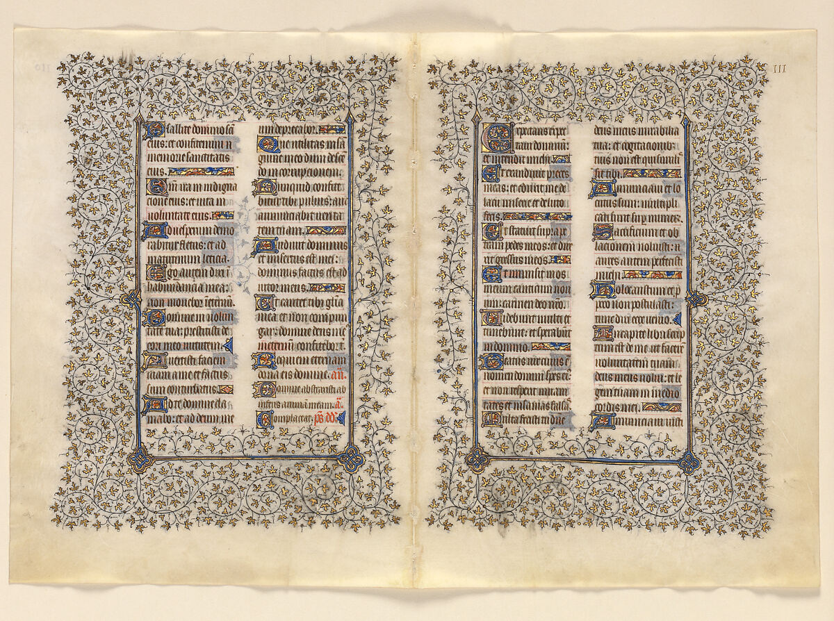 The Belles Heures of Jean de France, duc de Berry, The Limbourg Brothers (Franco-Netherlandish, active France, by 1399–1416), Tempera, gold, and ink on vellum, French