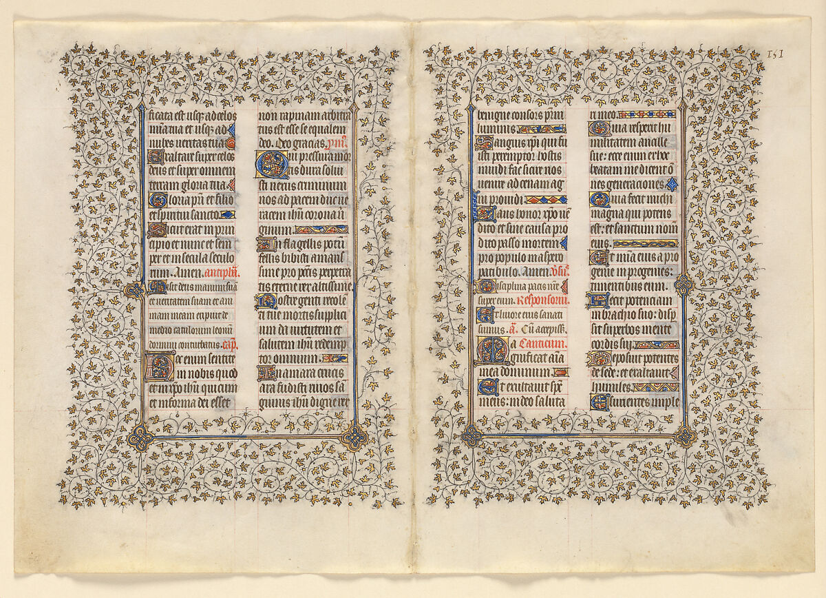 The Belles Heures of Jean de France, duc de Berry, The Limbourg Brothers (Franco-Netherlandish, active France, by 1399–1416), Tempera, gold, and ink on vellum, French