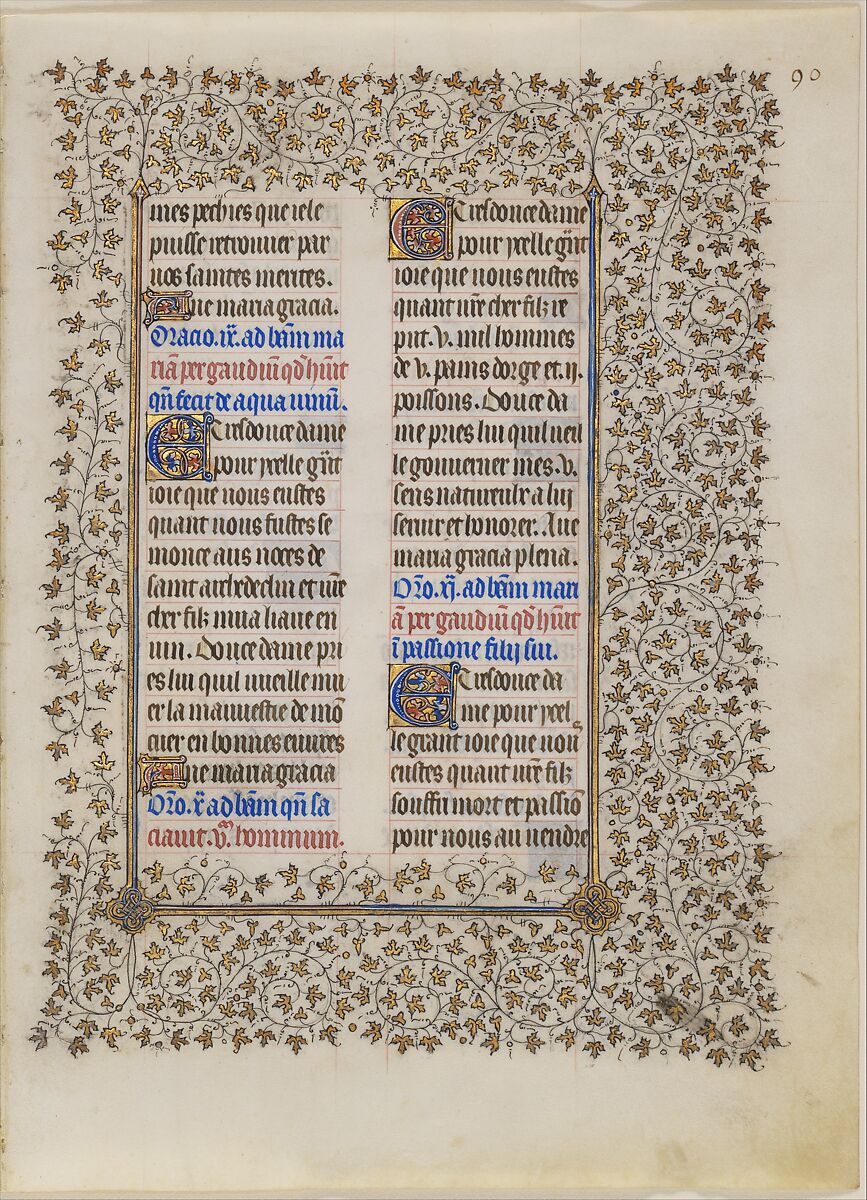 The Belles Heures of Jean de France, duc de Berry, The Limbourg Brothers (Franco-Netherlandish, active France, by 1399–1416), Tempera, gold, and ink on vellum, French