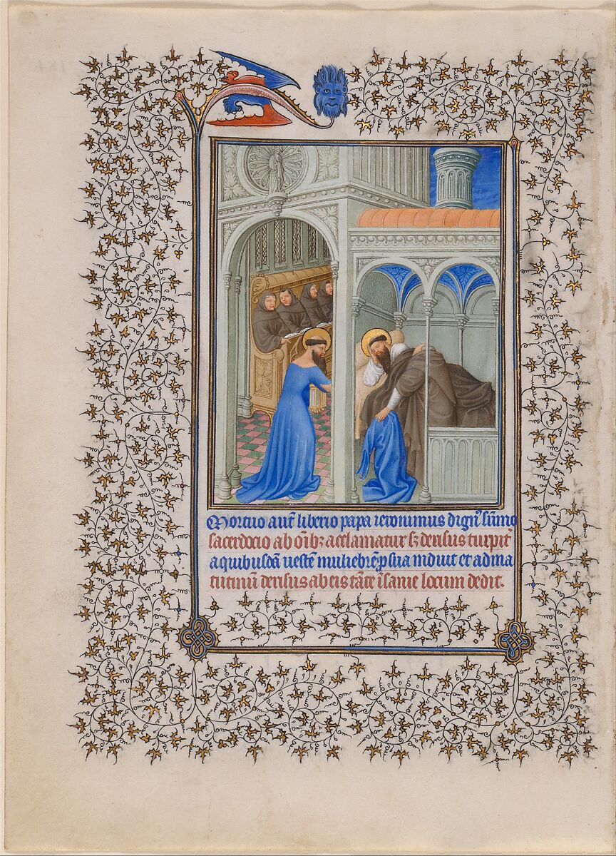 The Belles Heures of Jean de France, duc de Berry, The Limbourg Brothers (Franco-Netherlandish, active France, by 1399–1416), Tempera, gold, and ink on vellum, French 