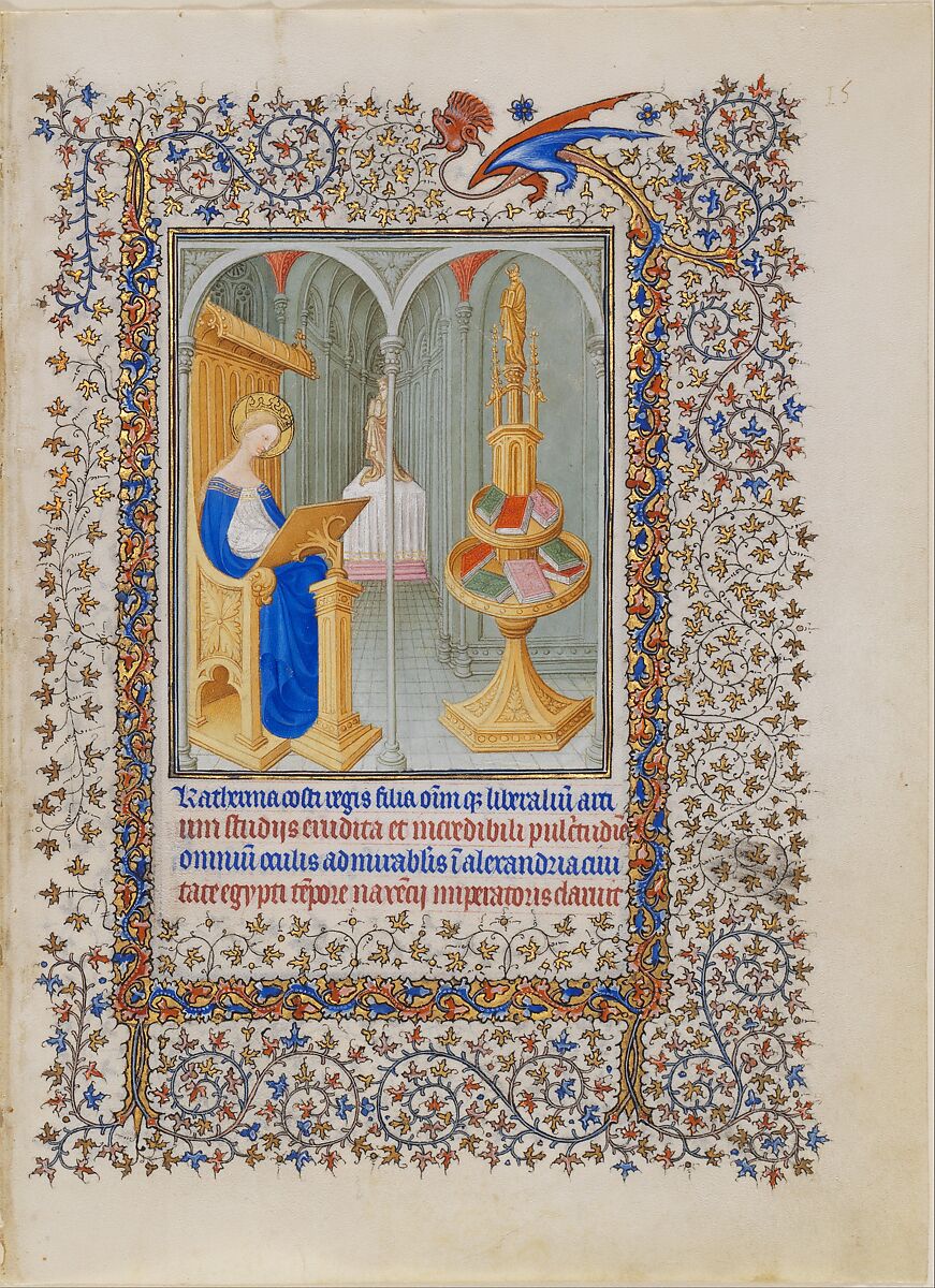 The Belles Heures of Jean de France, duc de Berry, The Limbourg Brothers (Franco-Netherlandish, active France, by 1399–1416), Tempera, gold, and ink on vellum, French