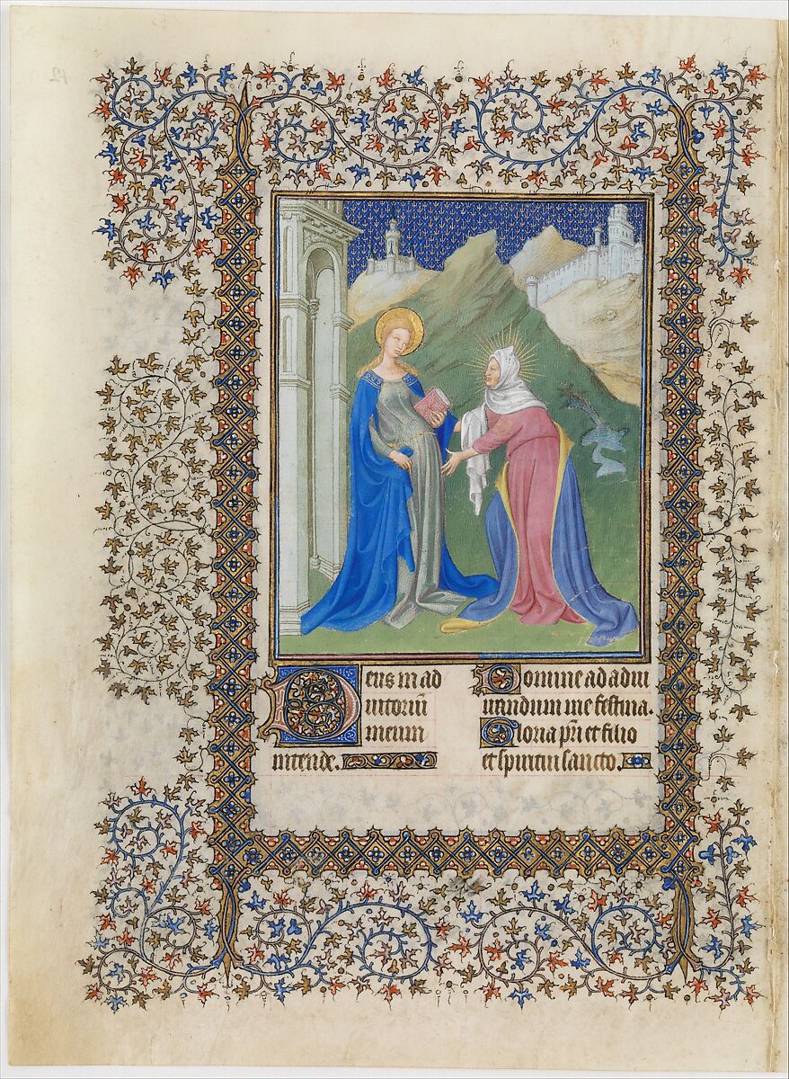 The Belles Heures of Jean de France, duc de Berry, The Limbourg Brothers (Franco-Netherlandish, active France, by 1399–1416), Tempera, gold, and ink on vellum, French