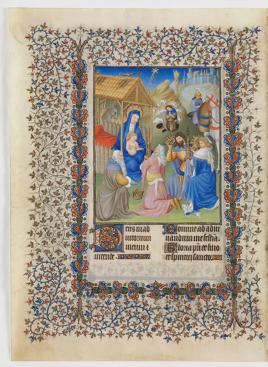 The Belles Heures of Jean de France, duc de Berry, The Limbourg Brothers (Franco-Netherlandish, active France, by 1399–1416), Tempera, gold, and ink on vellum, French