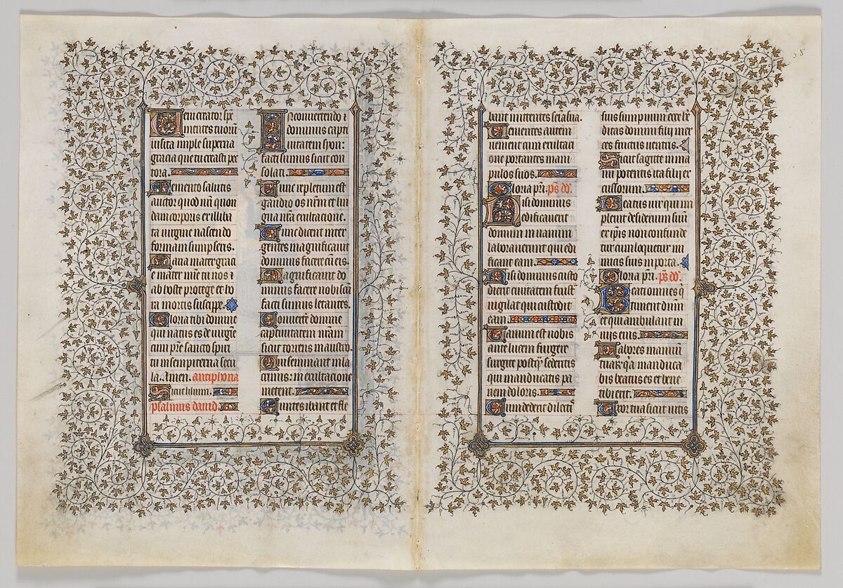 The Belles Heures of Jean de France, duc de Berry, The Limbourg Brothers (Franco-Netherlandish, active France, by 1399–1416), Tempera, gold, and ink on vellum, French