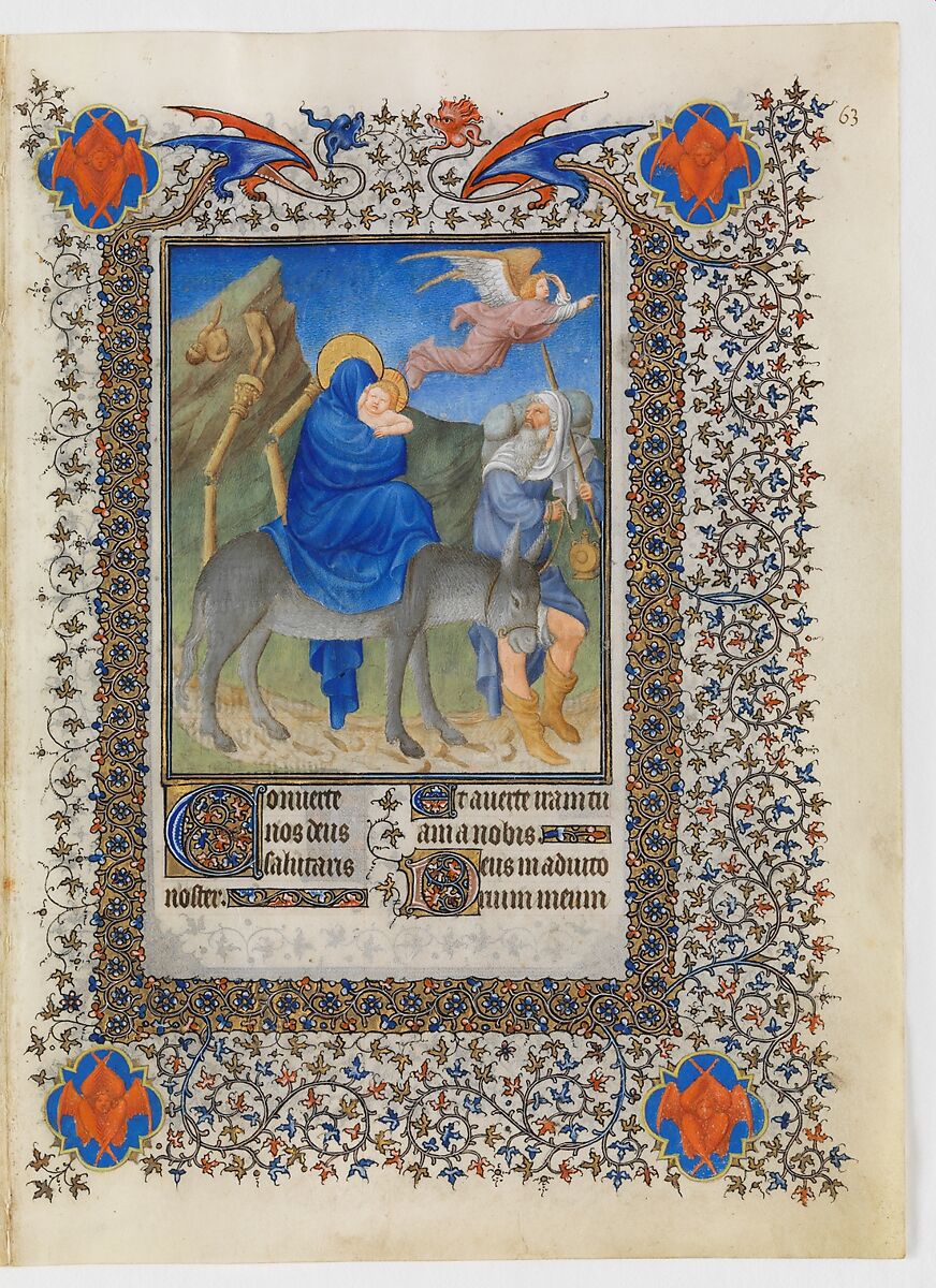The Belles Heures of Jean de France, duc de Berry, The Limbourg Brothers (Franco-Netherlandish, active France, by 1399–1416), Tempera, gold, and ink on vellum, French