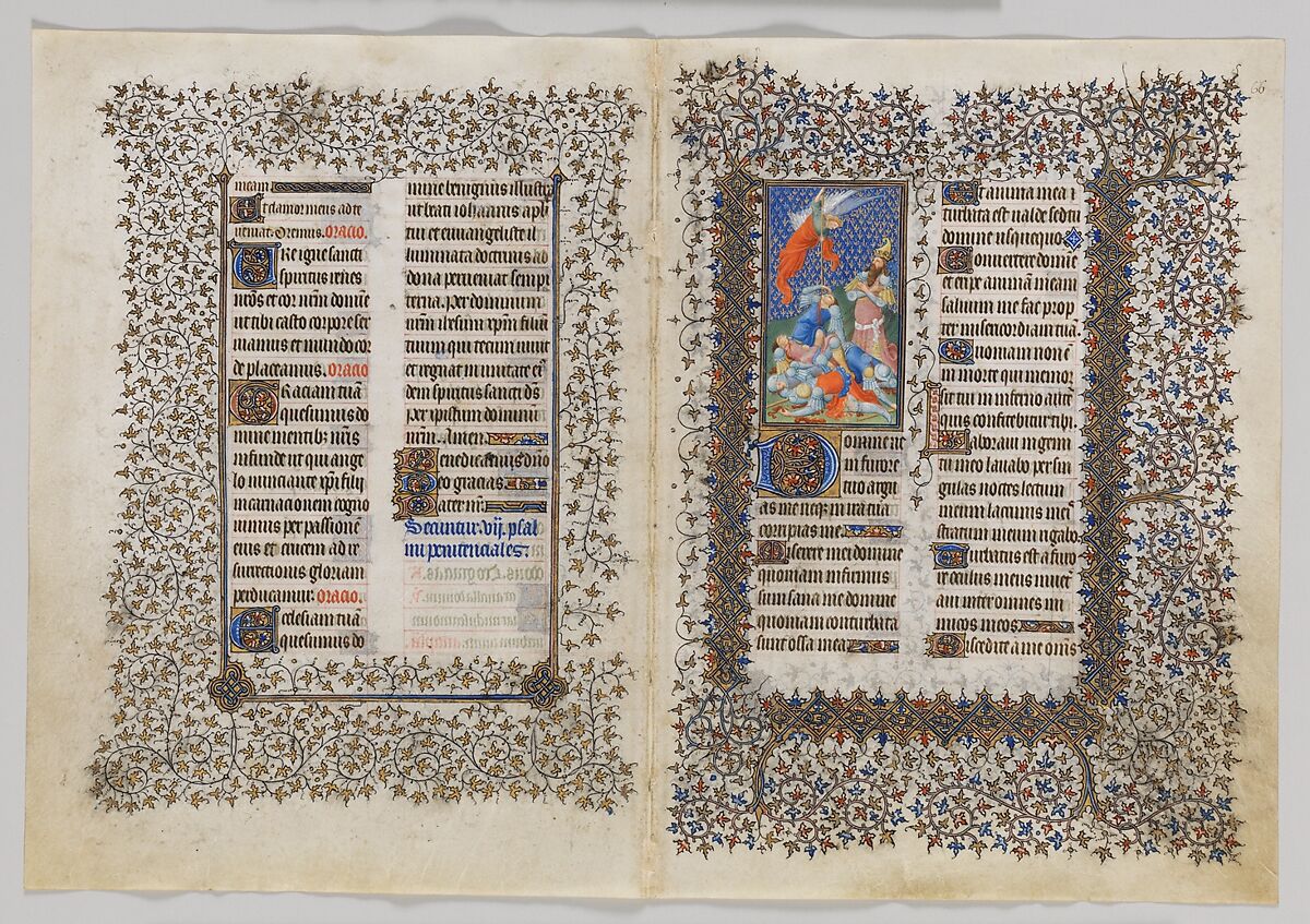 The Belles Heures of Jean de France, duc de Berry, The Limbourg Brothers (Franco-Netherlandish, active France, by 1399–1416), Tempera, gold, and ink on vellum, French