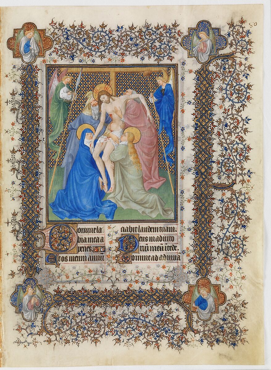 The Belles Heures of Jean de France, duc de Berry, The Limbourg Brothers (Franco-Netherlandish, active France, by 1399–1416), Tempera, gold, and ink on vellum, French