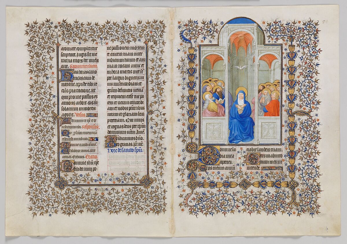 The Belles Heures of Jean de France, duc de Berry, The Limbourg Brothers (Franco-Netherlandish, active France, by 1399–1416), Tempera, gold, and ink on vellum, French