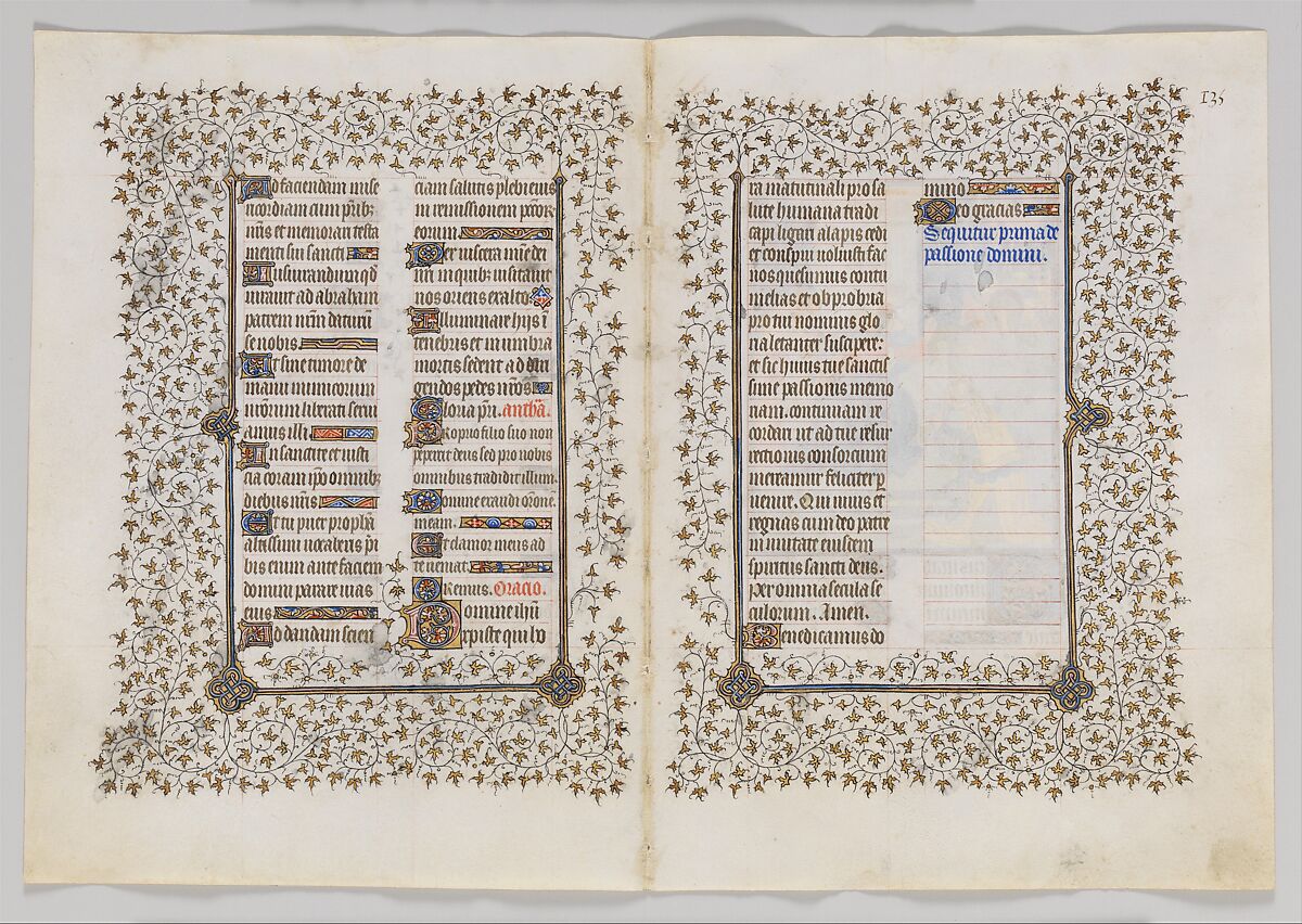 The Belles Heures of Jean de France, duc de Berry, The Limbourg Brothers (Franco-Netherlandish, active France, by 1399–1416), Tempera, gold, and ink on vellum, French