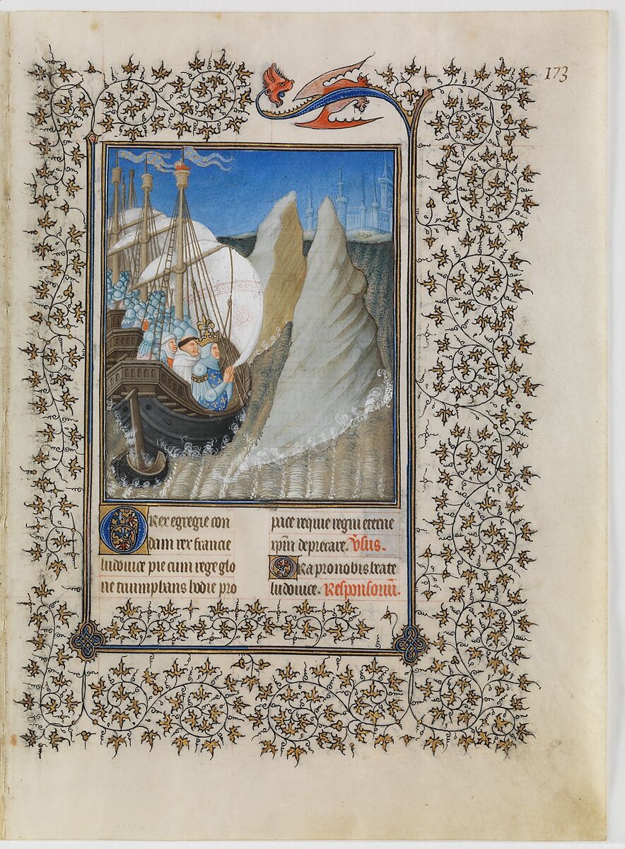 The Belles Heures of Jean de France, duc de Berry, The Limbourg Brothers (Franco-Netherlandish, active France, by 1399–1416), Tempera, gold, and ink on vellum, French
