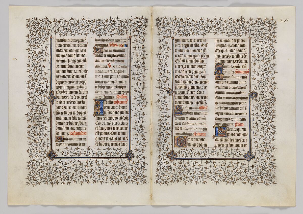 The Belles Heures of Jean de France, duc de Berry, The Limbourg Brothers (Franco-Netherlandish, active France, by 1399–1416), Tempera, gold, and ink on vellum, French