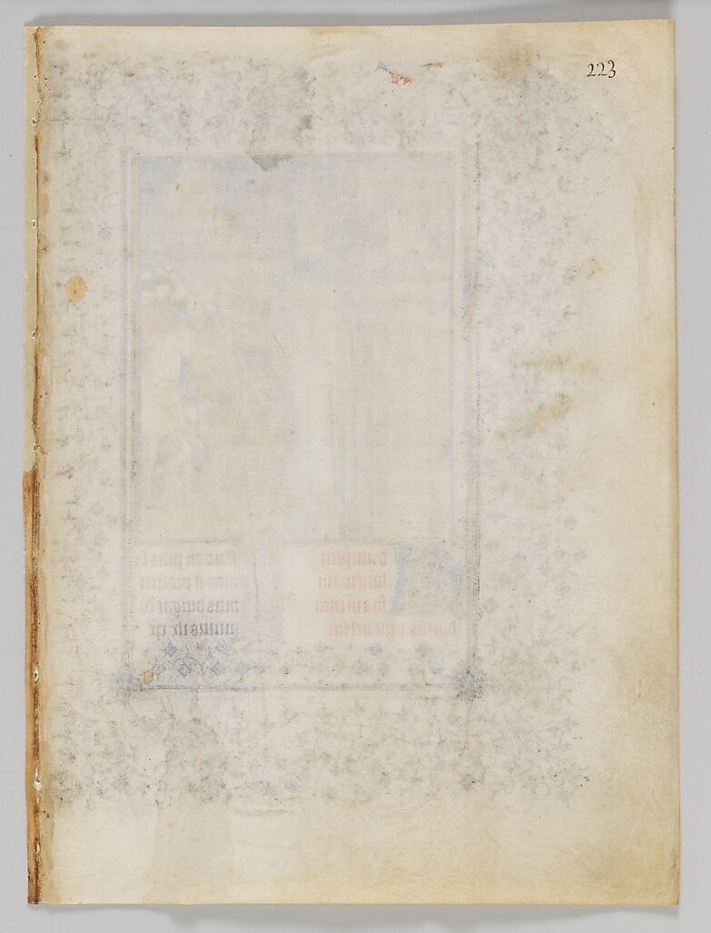 The Belles Heures of Jean de France, duc de Berry, The Limbourg Brothers (Franco-Netherlandish, active France, by 1399–1416), Tempera, gold, and ink on vellum, French