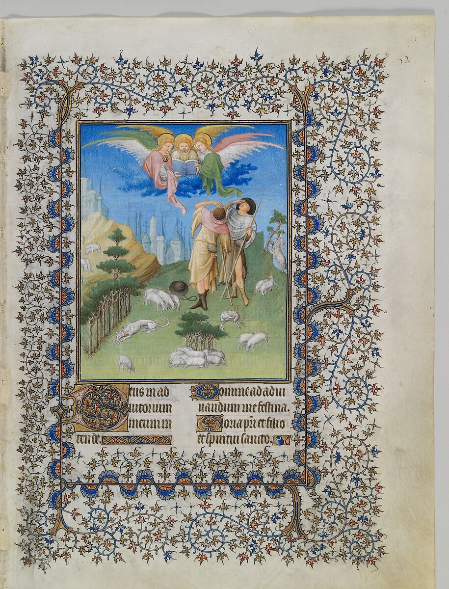 The Belles Heures of Jean de France, duc de Berry, The Limbourg Brothers (Franco-Netherlandish, active France, by 1399–1416), Tempera, gold, and ink on vellum, French