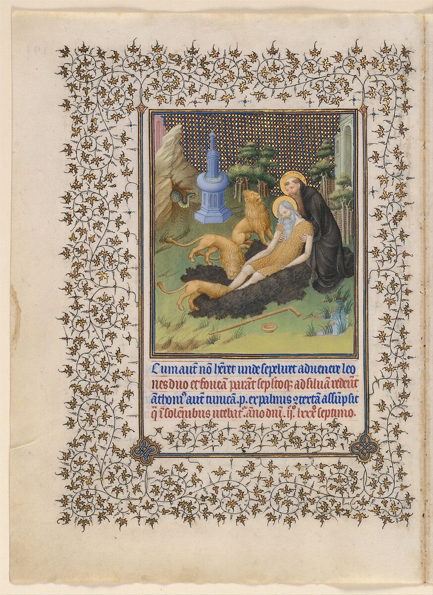 The Belles Heures of Jean de France, duc de Berry, The Limbourg Brothers (Franco-Netherlandish, active France, by 1399–1416), Tempera, gold, and ink on vellum, French