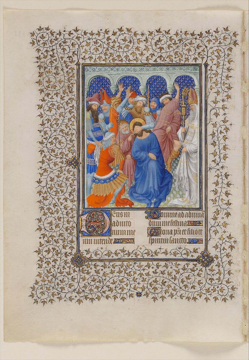 The Belles Heures of Jean de France, duc de Berry, The Limbourg Brothers (Franco-Netherlandish, active France, by 1399–1416), Tempera, gold, and ink on vellum, French