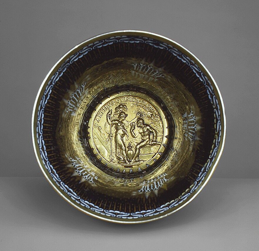 Beaker with Apes, Silver, silver gilt, and painted enamel, South Netherlandish