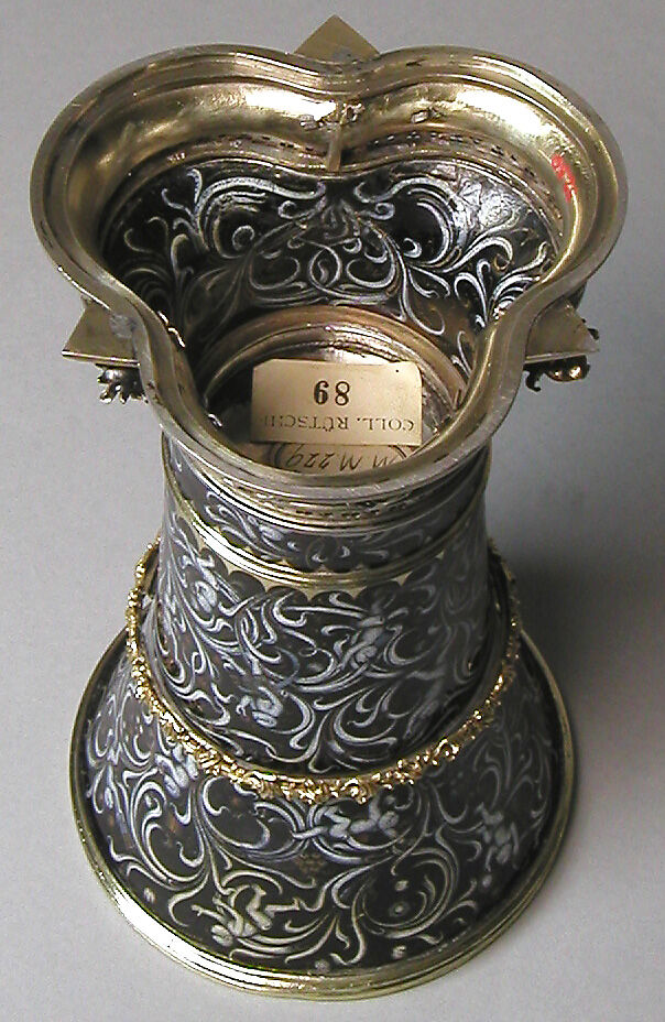 Beaker with Apes, Silver, silver gilt, and painted enamel, South Netherlandish