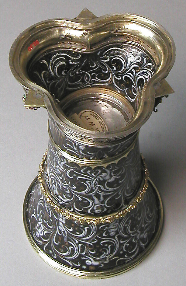 Beaker with Apes, Silver, silver gilt, and painted enamel, South Netherlandish