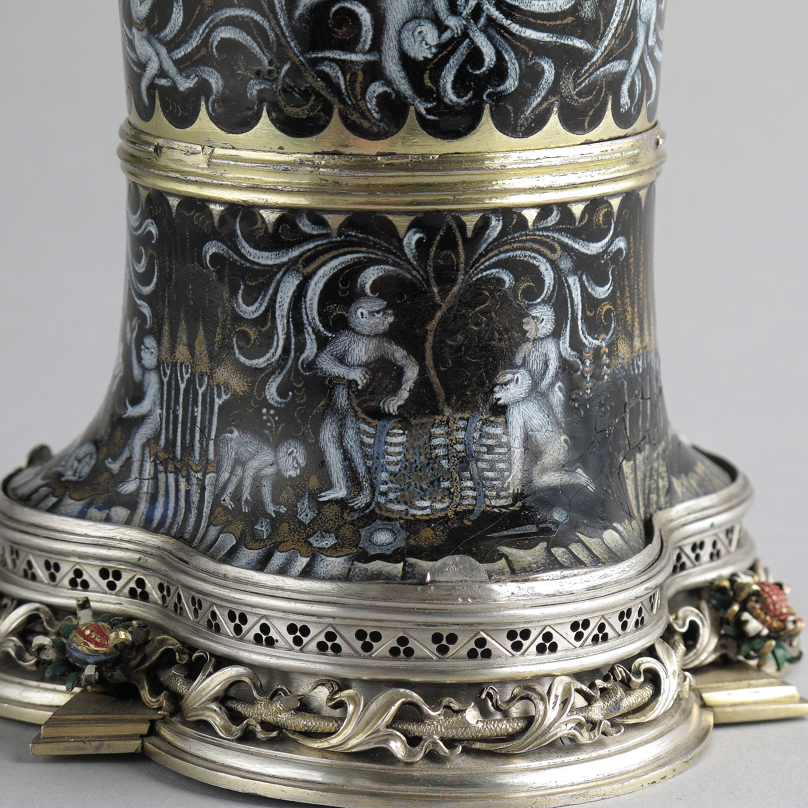 Beaker with Apes - South Netherlandish - The Metropolitan Museum