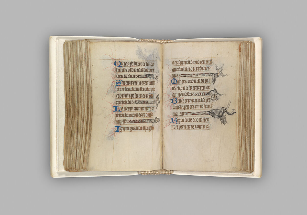 The Hours of Jeanne d'Evreux, Queen of France, Jean Pucelle (French, active Paris, 1319–34), Grisaille, tempera, and ink on vellum, French