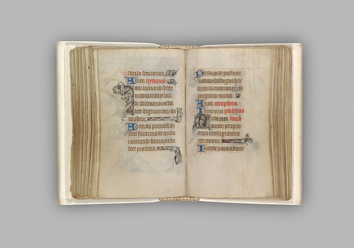 The Hours of Jeanne d'Evreux, Queen of France, Jean Pucelle (French, active Paris, 1319–34), Grisaille, tempera, and ink on vellum, French