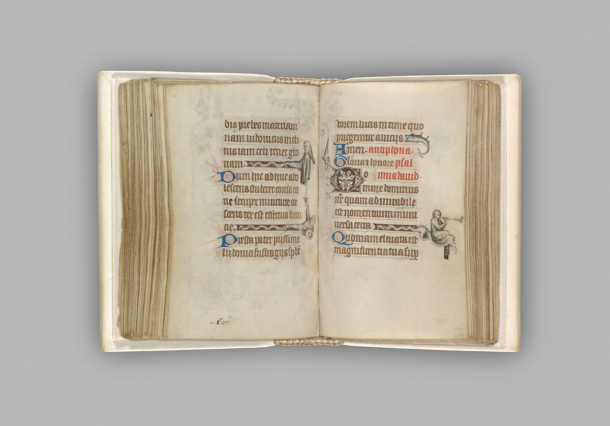 The Hours of Jeanne d'Evreux, Queen of France, Jean Pucelle (French, active Paris, 1319–34), Grisaille, tempera, and ink on vellum, French