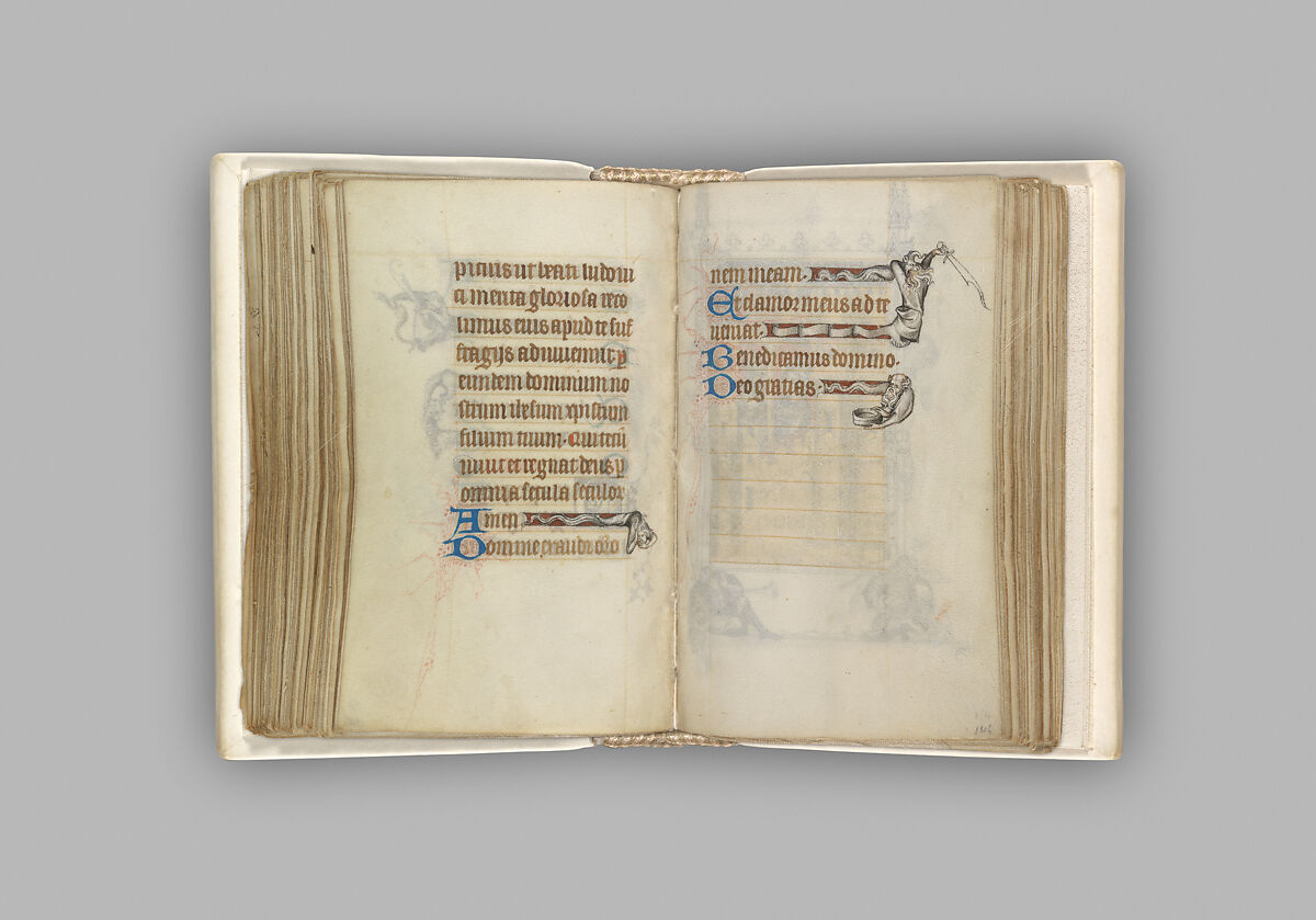 The Hours of Jeanne d'Evreux, Queen of France, Jean Pucelle (French, active Paris, 1319–34), Grisaille, tempera, and ink on vellum, French