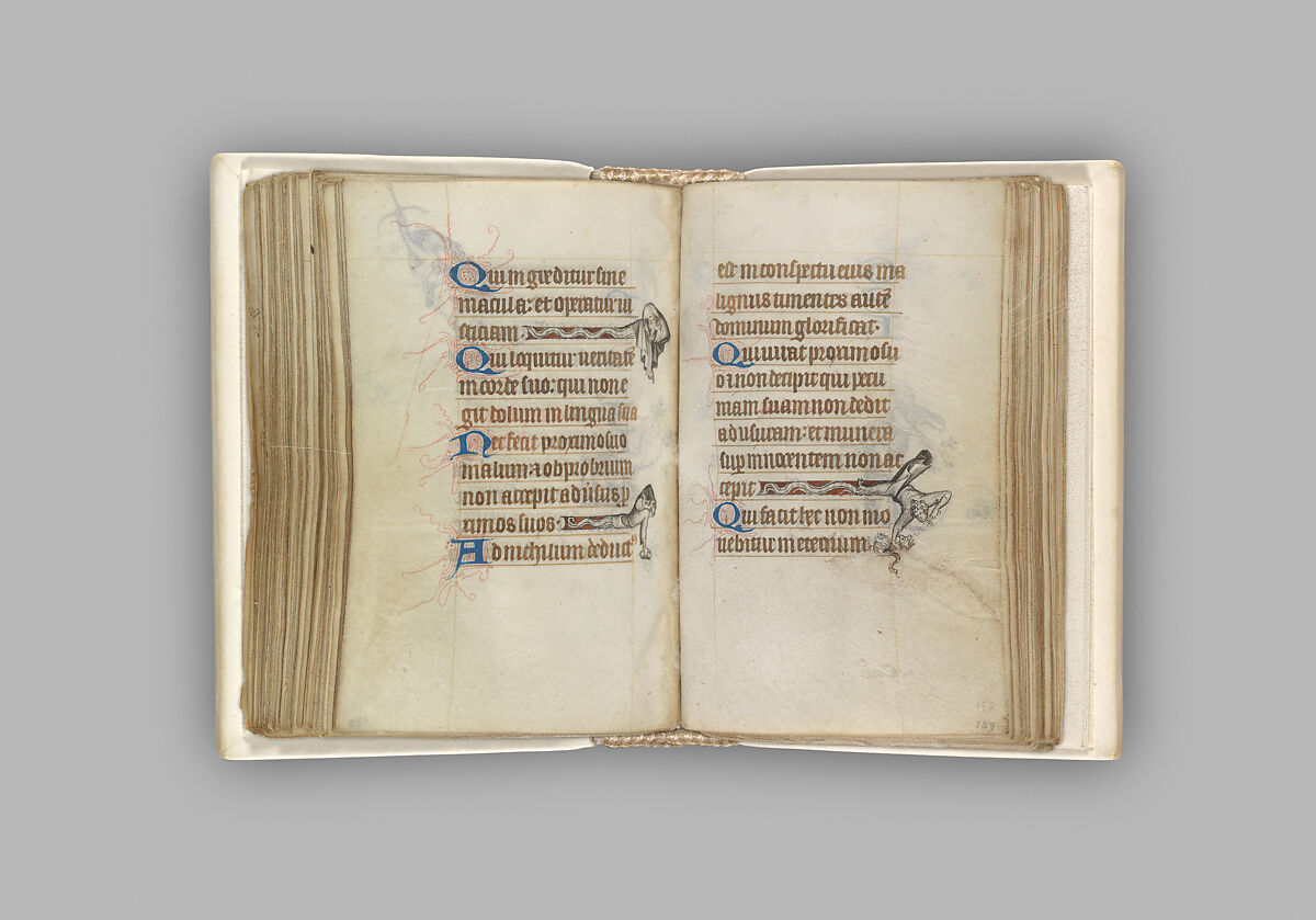 The Hours of Jeanne d'Evreux, Queen of France, Jean Pucelle (French, active Paris, 1319–34), Grisaille, tempera, and ink on vellum, French