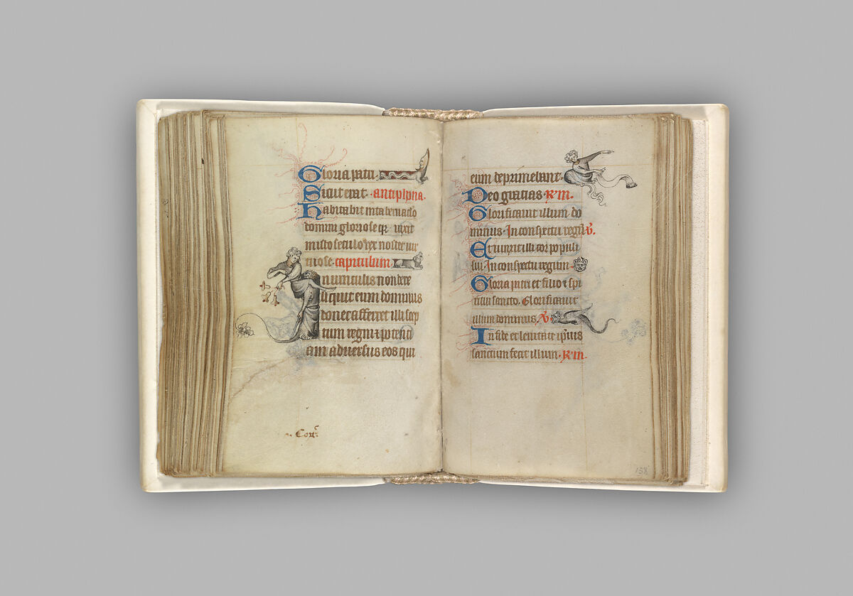 The Hours of Jeanne d'Evreux, Queen of France, Jean Pucelle (French, active Paris, 1319–34), Grisaille, tempera, and ink on vellum, French