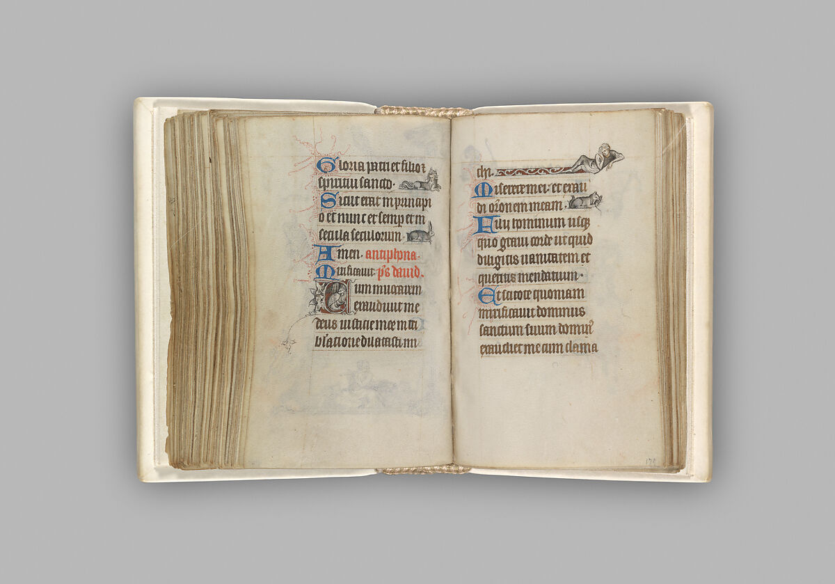 The Hours of Jeanne d'Evreux, Queen of France, Jean Pucelle (French, active Paris, 1319–34), Grisaille, tempera, and ink on vellum, French