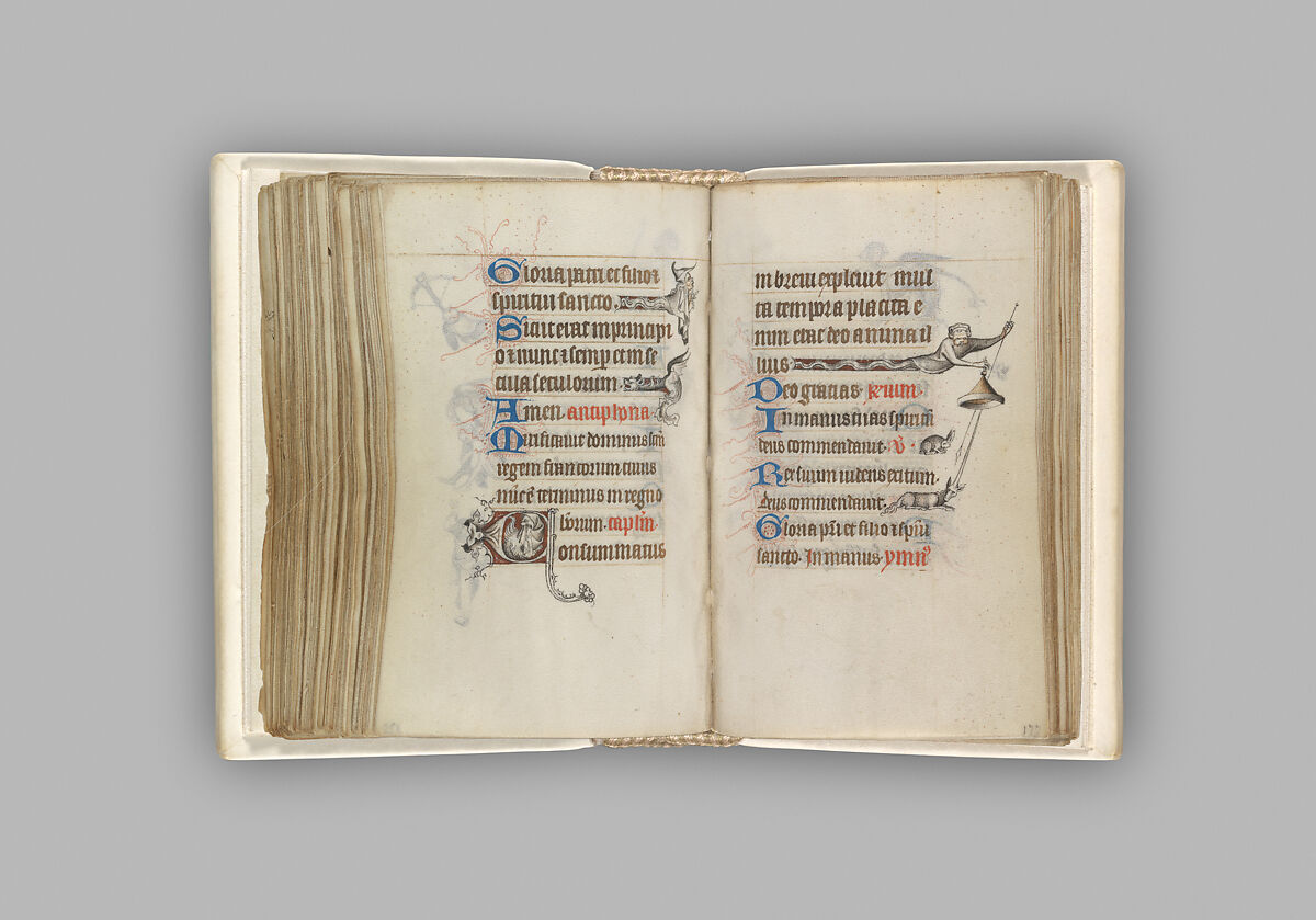 The Hours of Jeanne d'Evreux, Queen of France, Jean Pucelle (French, active Paris, 1319–34), Grisaille, tempera, and ink on vellum, French