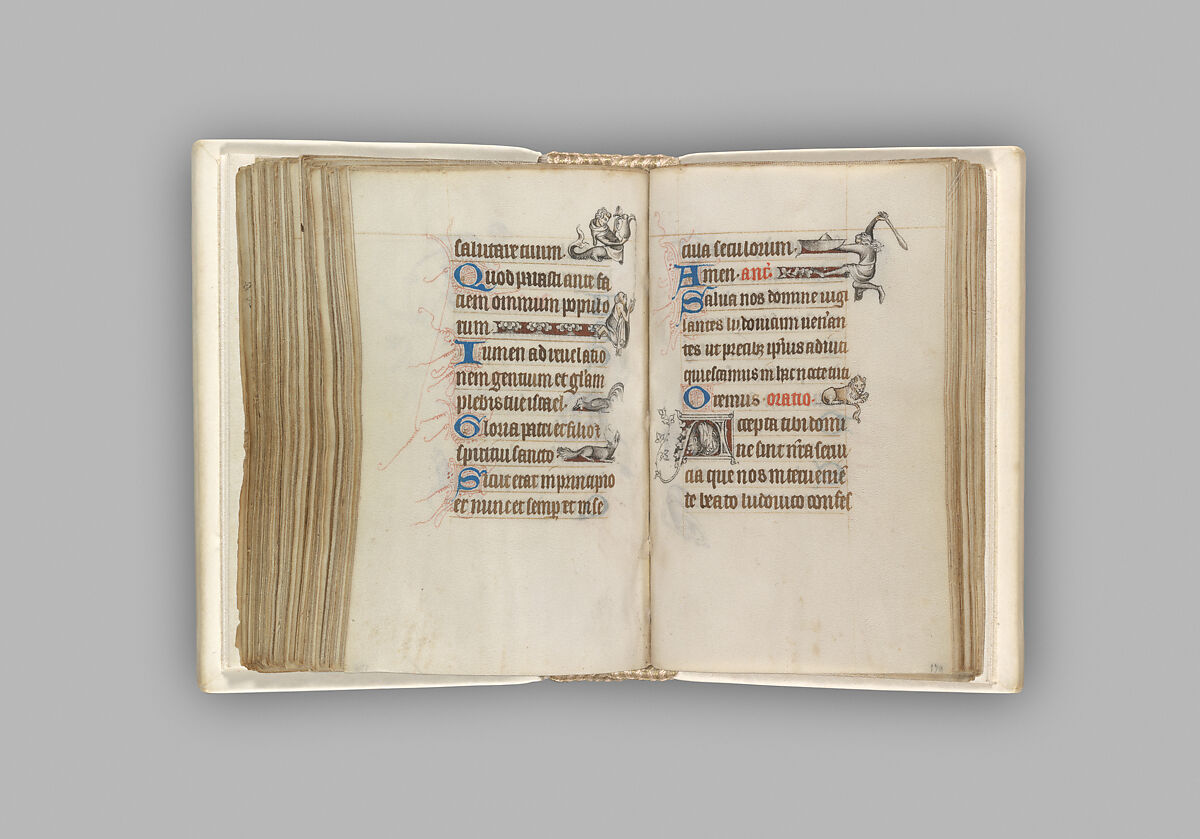 The Hours of Jeanne d'Evreux, Queen of France, Jean Pucelle (French, active Paris, 1319–34), Grisaille, tempera, and ink on vellum, French