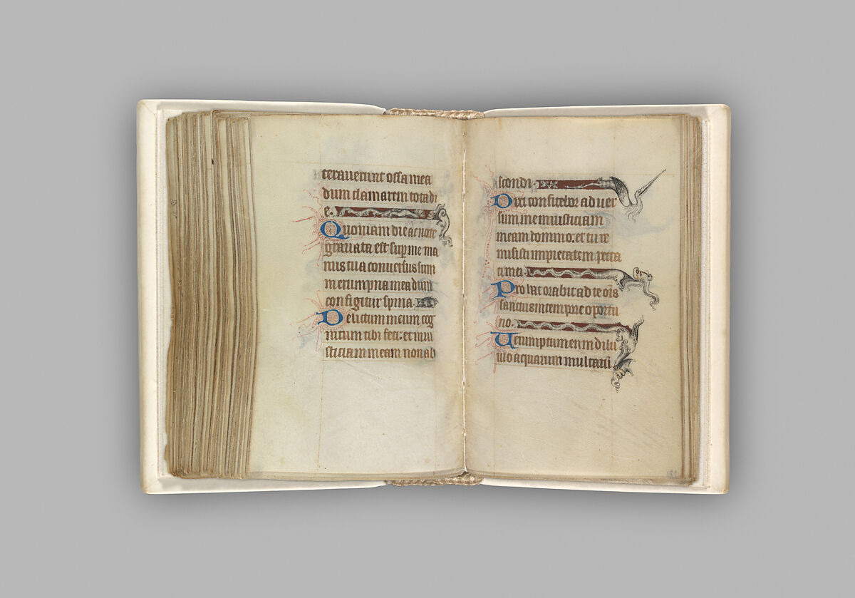 The Hours of Jeanne d'Evreux, Queen of France, Jean Pucelle (French, active Paris, 1319–34), Grisaille, tempera, and ink on vellum, French