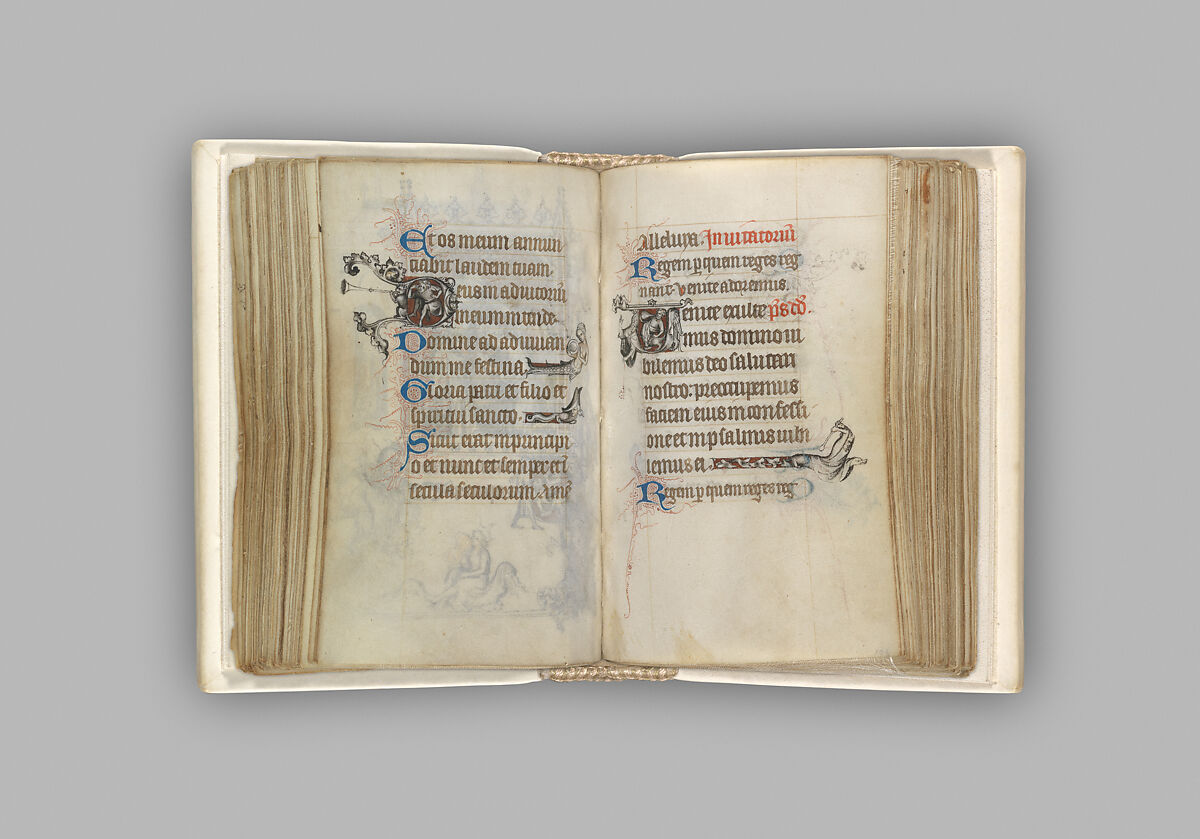 The Hours of Jeanne d'Evreux, Queen of France, Jean Pucelle (French, active Paris, 1319–34), Grisaille, tempera, and ink on vellum, French