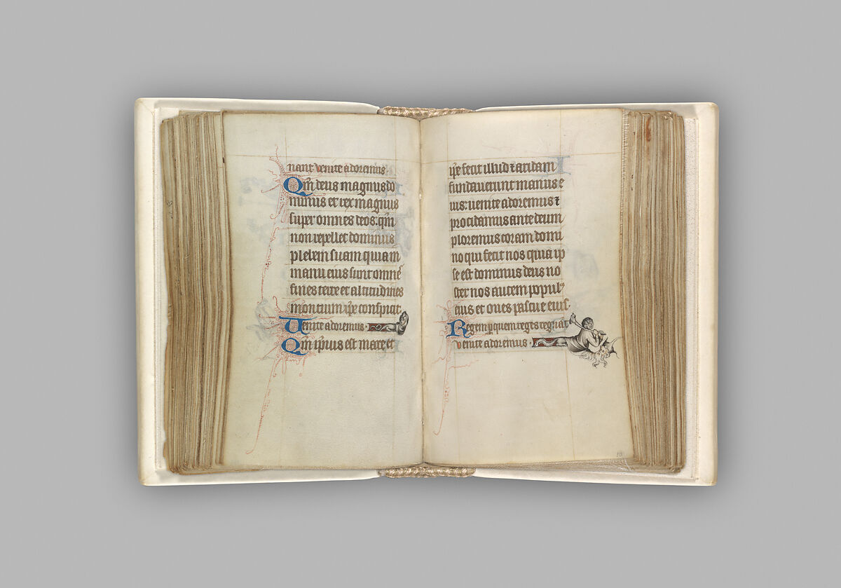 The Hours of Jeanne d'Evreux, Queen of France, Jean Pucelle (French, active Paris, 1319–34), Grisaille, tempera, and ink on vellum, French