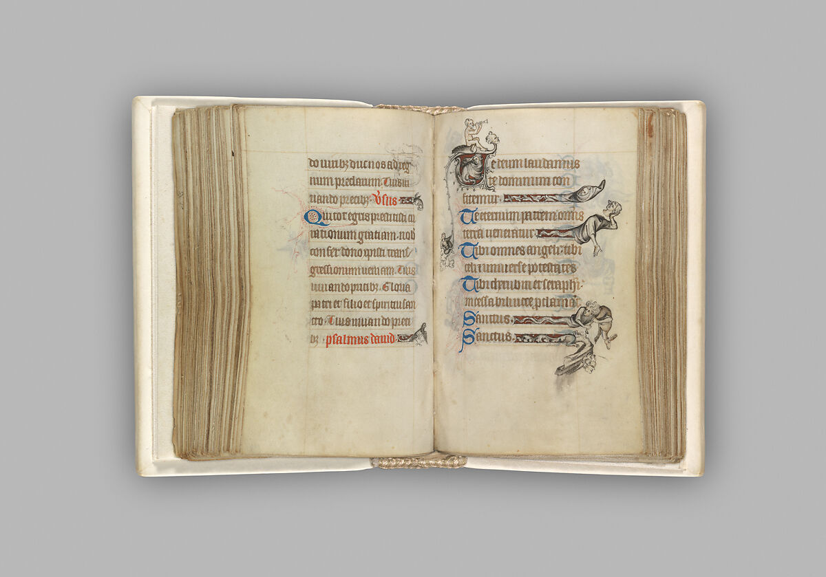 The Hours of Jeanne d'Evreux, Queen of France, Jean Pucelle (French, active Paris, 1319–34), Grisaille, tempera, and ink on vellum, French