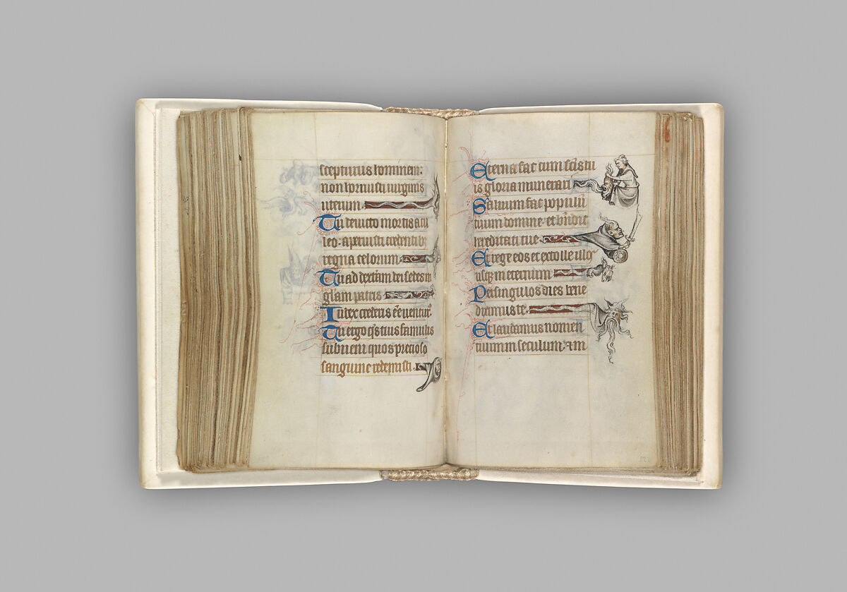 The Hours of Jeanne d'Evreux, Queen of France, Jean Pucelle (French, active Paris, 1319–34), Grisaille, tempera, and ink on vellum, French