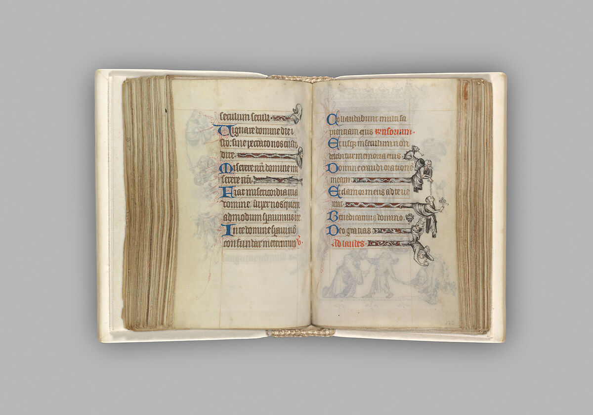 The Hours of Jeanne d'Evreux, Queen of France, Jean Pucelle (French, active Paris, 1319–34), Grisaille, tempera, and ink on vellum, French