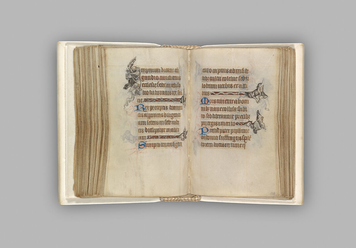 The Hours of Jeanne d'Evreux, Queen of France, Jean Pucelle (French, active Paris, 1319–34), Grisaille, tempera, and ink on vellum, French