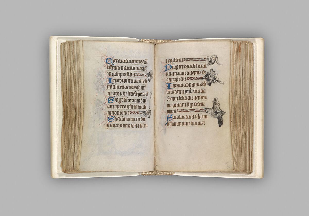 The Hours of Jeanne d'Evreux, Queen of France, Jean Pucelle (French, active Paris, 1319–34), Grisaille, tempera, and ink on vellum, French