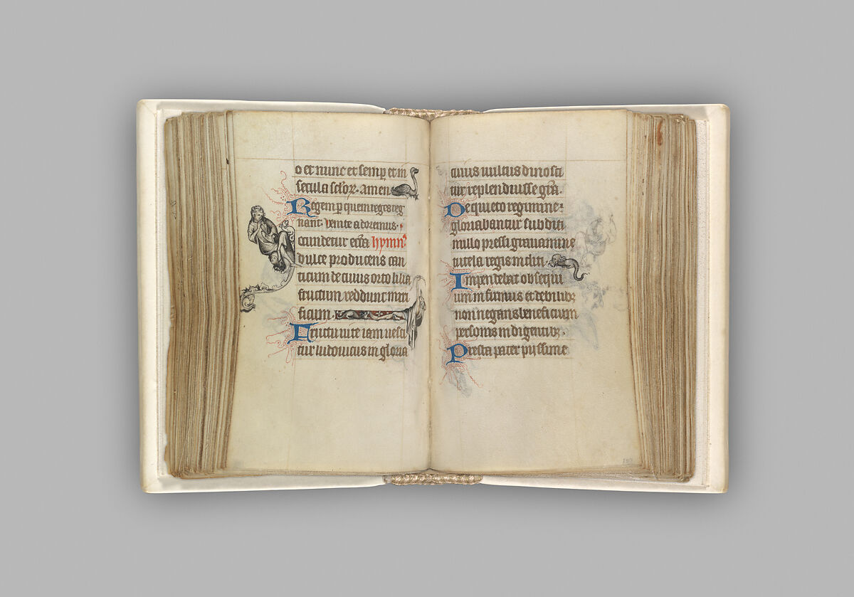 The Hours of Jeanne d'Evreux, Queen of France, Jean Pucelle (French, active Paris, 1319–34), Grisaille, tempera, and ink on vellum, French