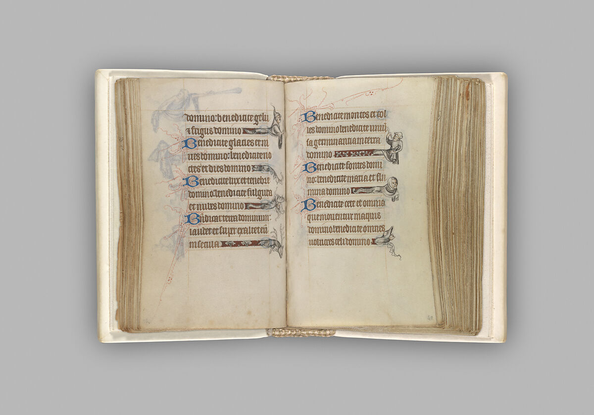 The Hours of Jeanne d'Evreux, Queen of France, Jean Pucelle (French, active Paris, 1319–34), Grisaille, tempera, and ink on vellum, French