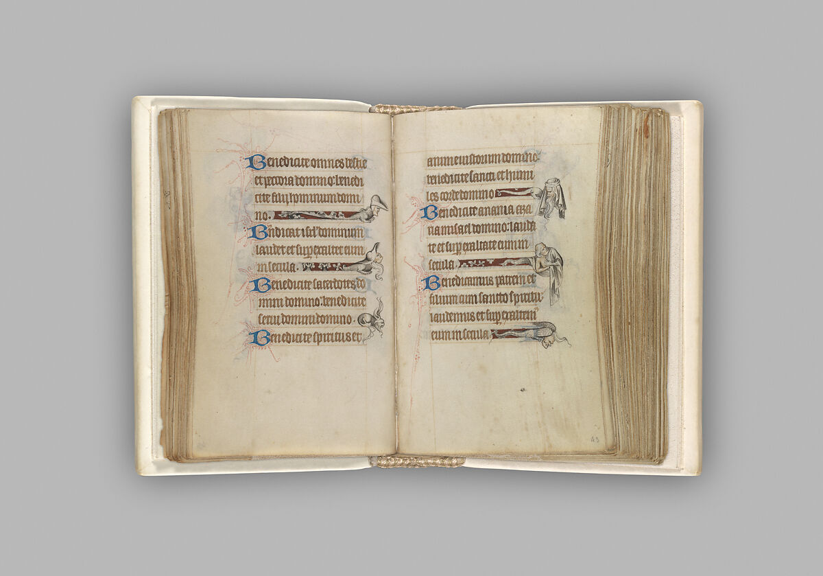 The Hours of Jeanne d'Evreux, Queen of France, Jean Pucelle (French, active Paris, 1319–34), Grisaille, tempera, and ink on vellum, French