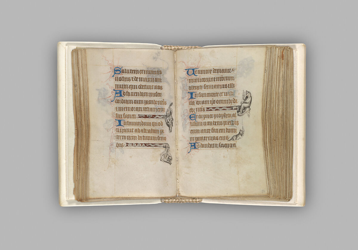 The Hours of Jeanne d'Evreux, Queen of France, Jean Pucelle (French, active Paris, 1319–34), Grisaille, tempera, and ink on vellum, French