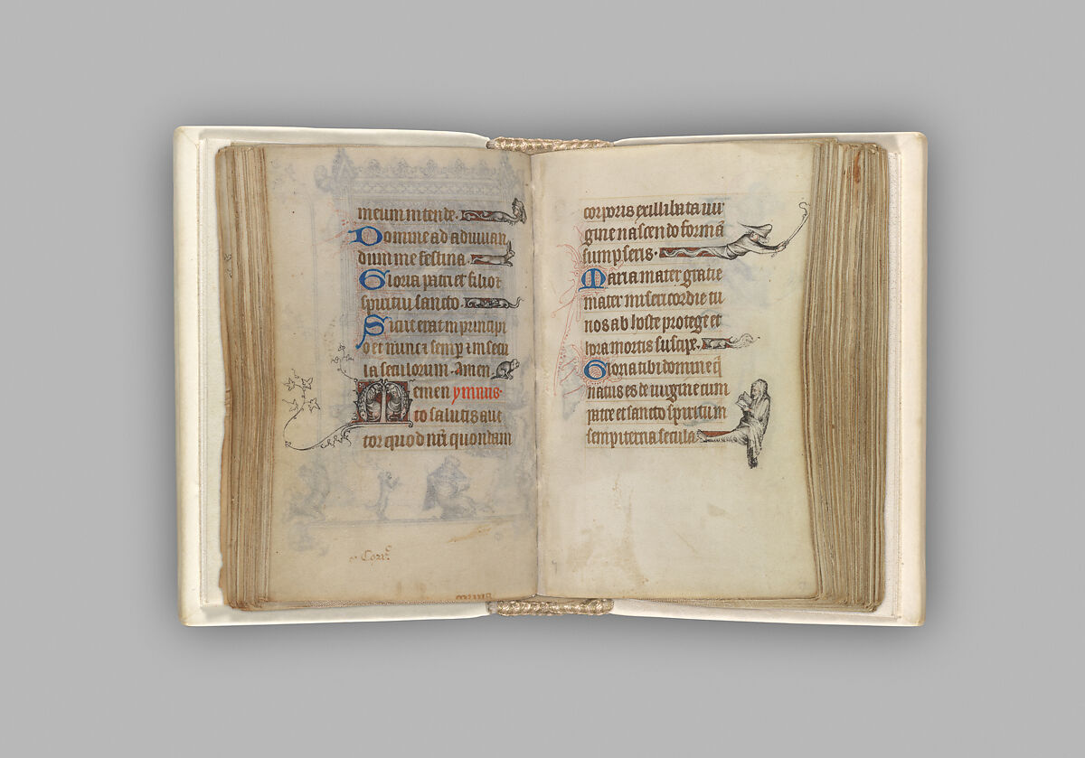 The Hours of Jeanne d'Evreux, Queen of France, Jean Pucelle (French, active Paris, 1319–34), Grisaille, tempera, and ink on vellum, French