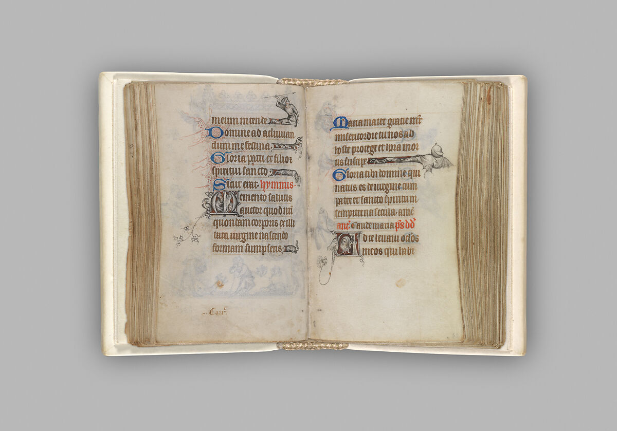 The Hours of Jeanne d'Evreux, Queen of France, Jean Pucelle (French, active Paris, 1319–34), Grisaille, tempera, and ink on vellum, French