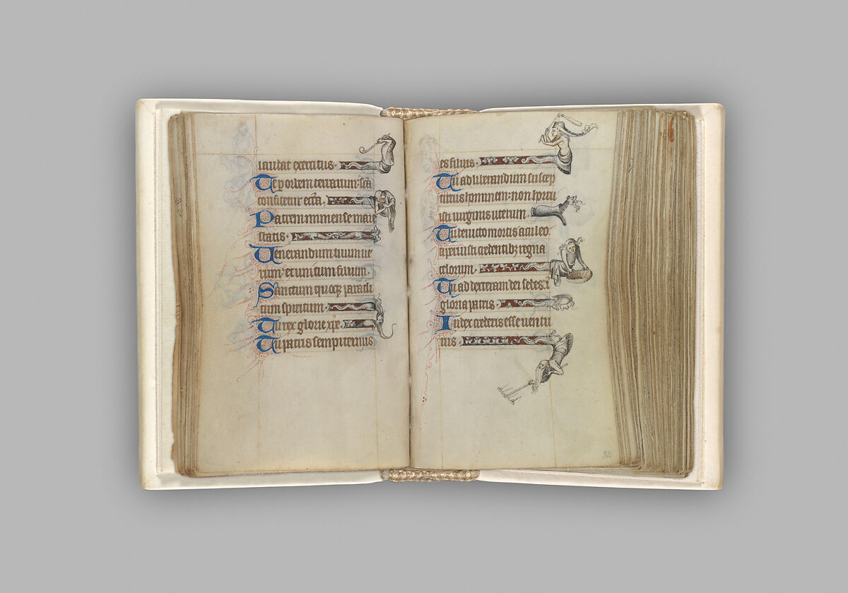 The Hours of Jeanne d'Evreux, Queen of France, Jean Pucelle (French, active Paris, 1319–34), Grisaille, tempera, and ink on vellum, French