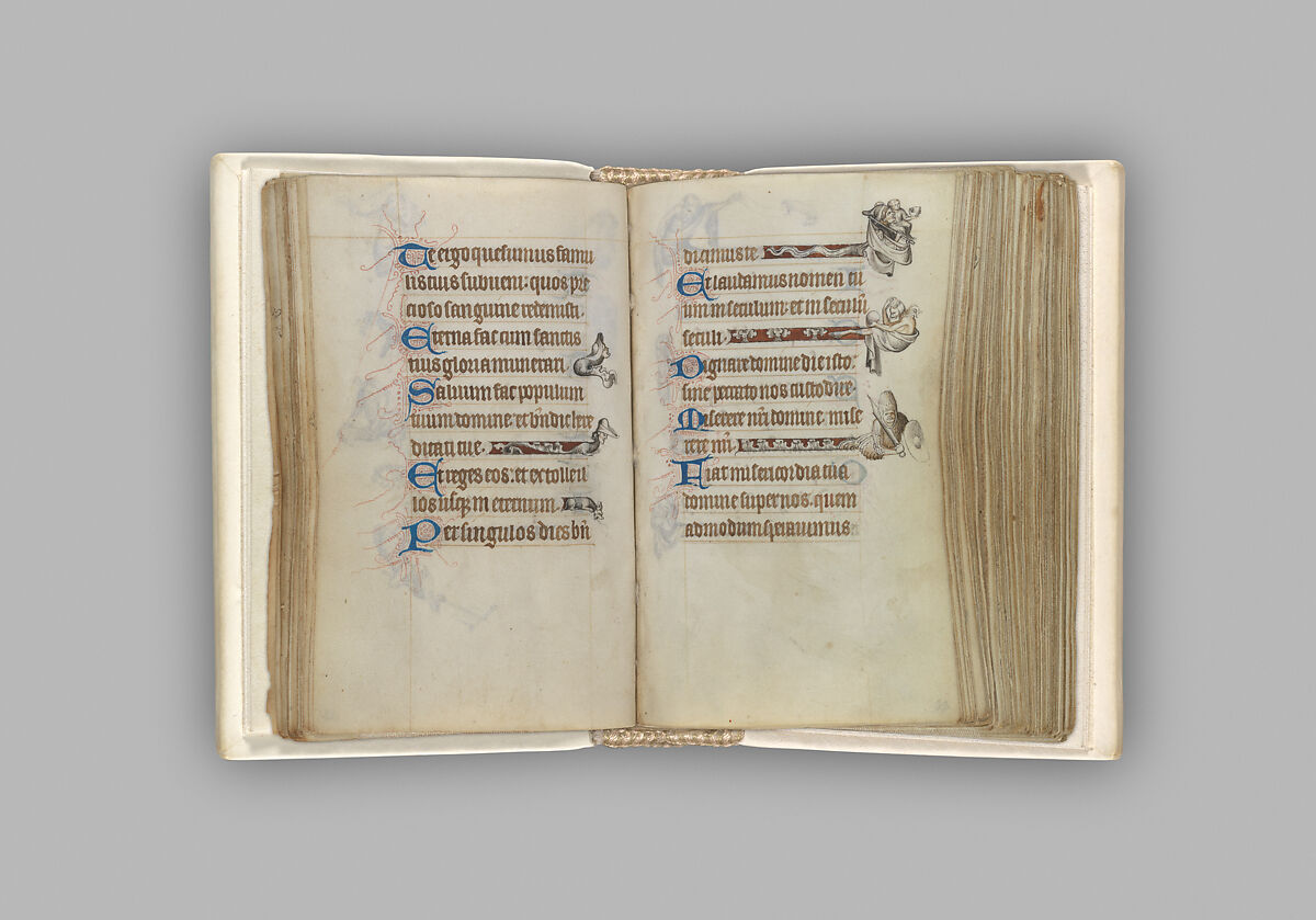 The Hours of Jeanne d'Evreux, Queen of France, Jean Pucelle (French, active Paris, 1319–34), Grisaille, tempera, and ink on vellum, French