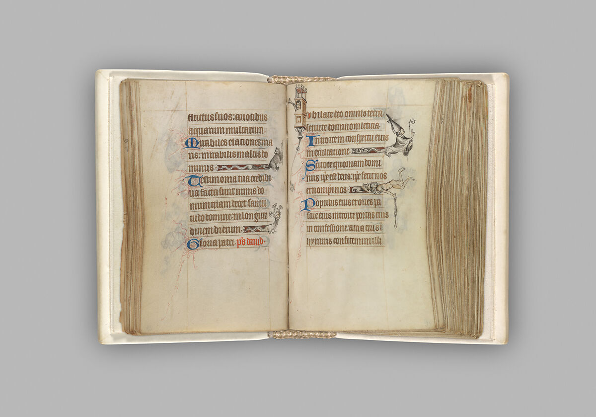 The Hours of Jeanne d'Evreux, Queen of France, Jean Pucelle (French, active Paris, 1319–34), Grisaille, tempera, and ink on vellum, French